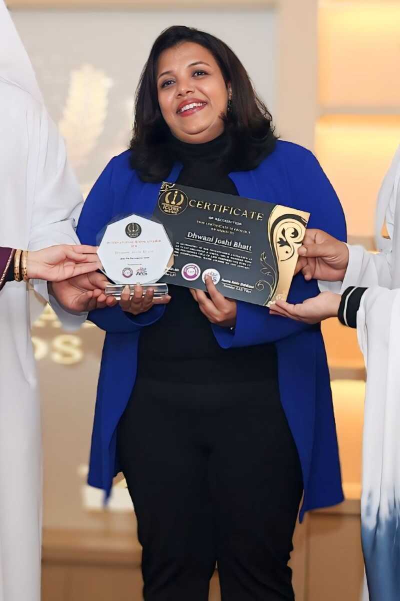Dhwani Joshi International Icons Awards